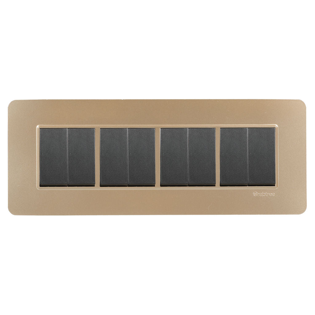 Crabtree Signia Modular Combined Front Plates Gold 1-6Module