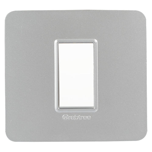 Crabtree Signia Modular Combined Front Plates Silver 1-16Module 