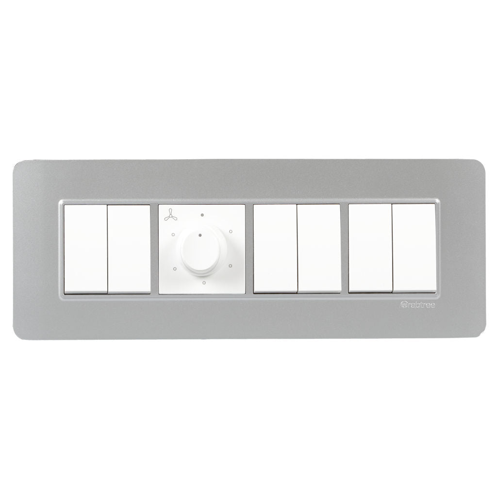 Crabtree Signia Modular Combined Front Plates Silver 1-16Module