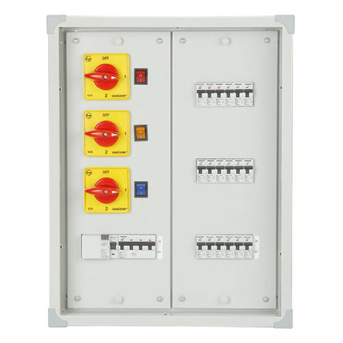 Anchor UNO Phase Selector Vertical TPN Double Door Distribution Board 