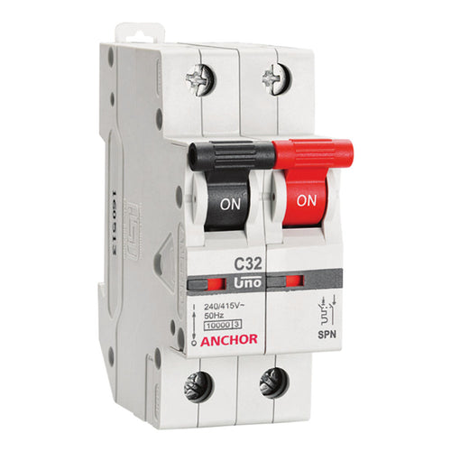 Anchor UNO SPN MCB C Type 6A-63A 