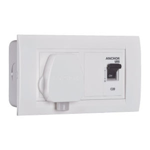 Anchor UNO Modular AC Box With 20A SP MCB Metal Enclosure 