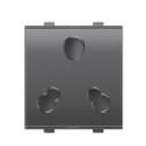 Goldmedal Nixon 6 & 16A 2 Module Universal Socket With Safety Shutter 102441 