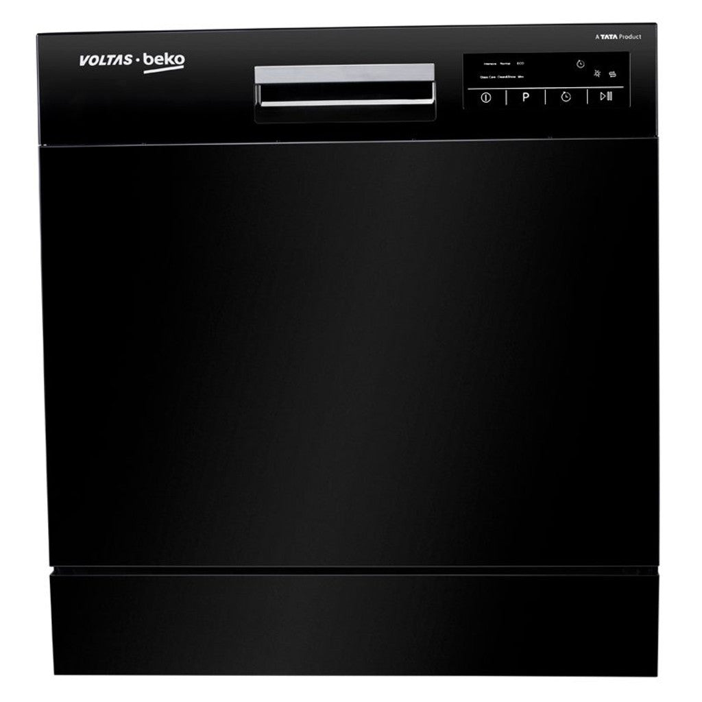 Voltas Beko 8 PS Portable Countertop Dishwasher Black DT8B 