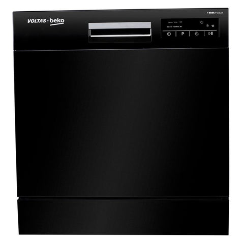 Voltas Beko 8 PS Portable Countertop Dishwasher Black DT8B 