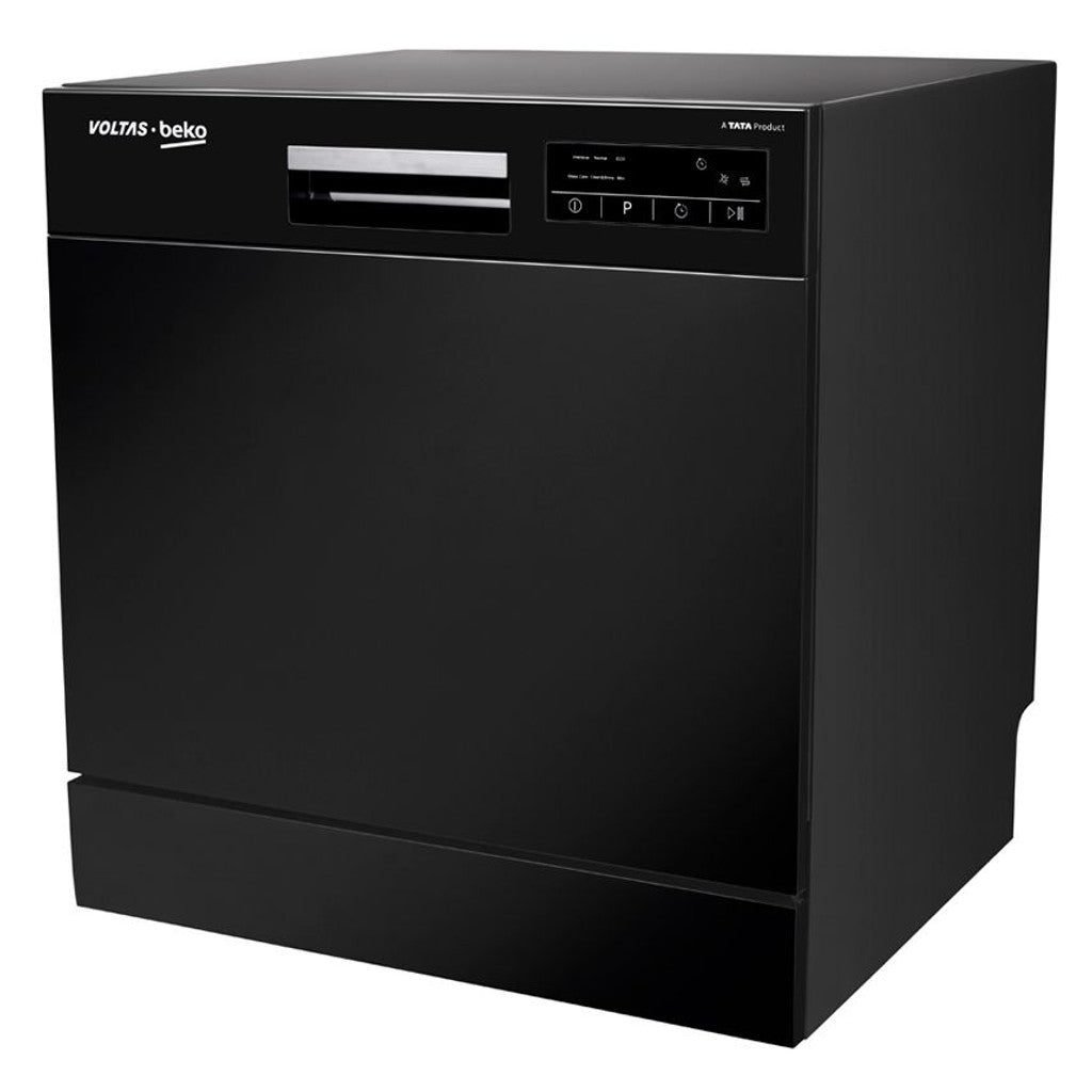 Voltas Beko 8 PS Portable Countertop Dishwasher Black DT8B