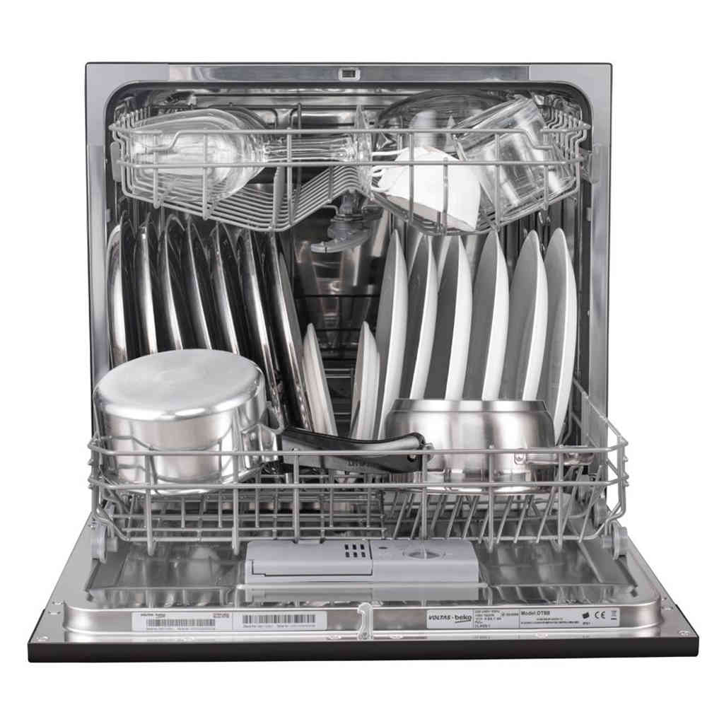 Voltas Beko 8 PS Portable Countertop Dishwasher Black DT8B