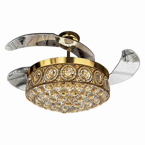 Orient Electric Eleganza EZ-02 Air Circulating Chandelier Fan 1200mm Gold 