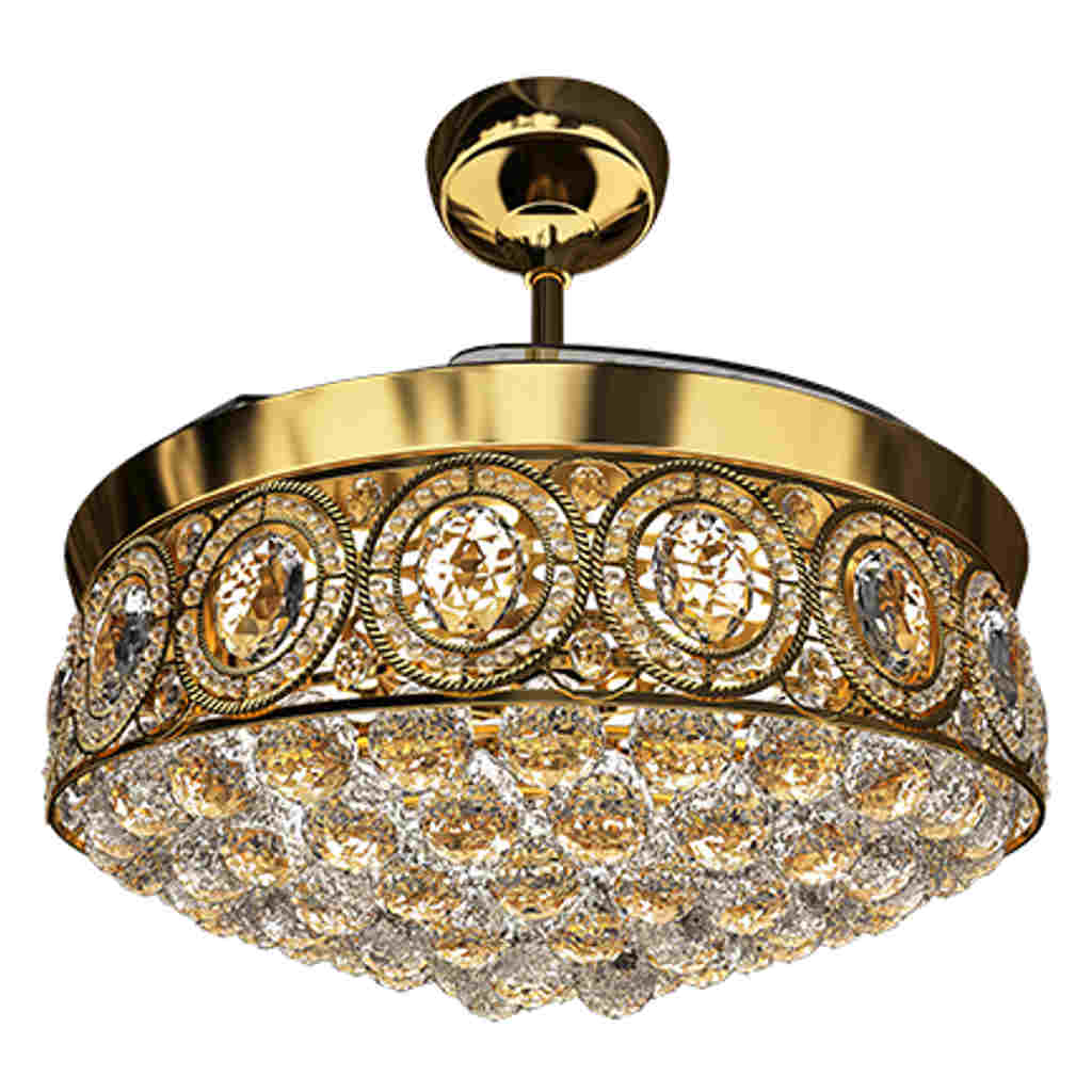 Orient Electric Eleganza EZ-02 Air Circulating Chandelier Fan 1200mm Gold