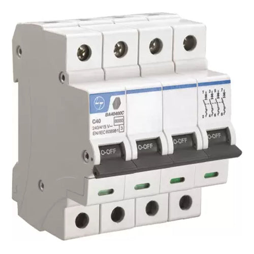 L&T [ Lauritz Knudsen ] Miniature Circuit Breaker C Curve Four Pole 6A-63A