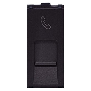L&T Englaze RJ 11 Socket With Shutter 1M Mountain Grey CB92101TM11 