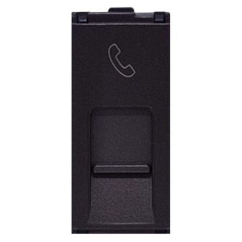 L&T Englaze RJ 11 Socket With Shutter 1M Mountain Grey CB92101TM11 
