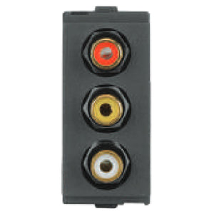L&T Englaze RCA Connector 1M Mountain Grey CB92201TM00 