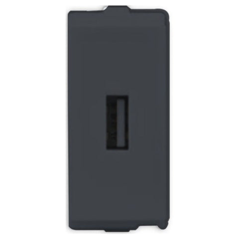 L&T Entice USB Connector 1M Charcoal Grey CB91401TG00 
