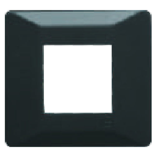 L&T Entice Cover Plate Without Grid Frame Vivid Shades Charcoal Grey 1-18Module 