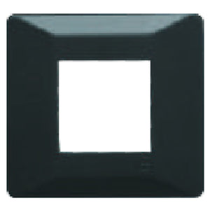 L&T Entice Cover Plate Without Grid Frame Vivid Shades Charcoal Grey 1-18Module 