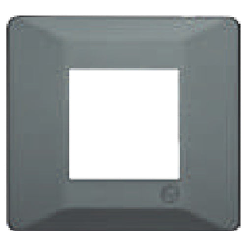 L&T Entice Cover Plate Without Grid Frame Vibrant Shades Metallic Grey 1-18Module 