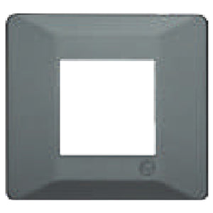 L&T Entice Cover Plate Without Grid Frame Vibrant Shades Metallic Grey 1-18Module 