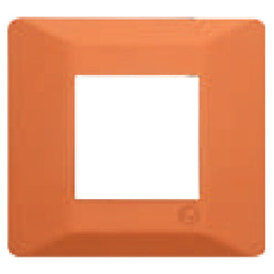 L&T Entice Cover Plate Without Grid Frame Vibrant Shades Firestorm Orange 1-18Module 