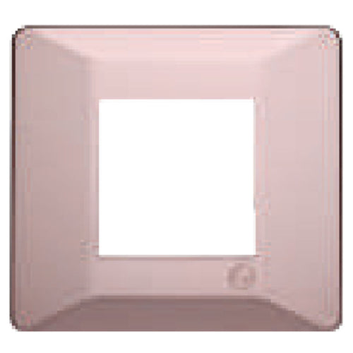 L&T Entice Cover Plate Without Grid Frame Vibrant Shades Rose Gold 1-18Module 