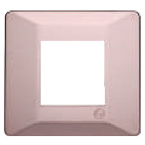 L&T Entice Cover Plate Without Grid Frame Vibrant Shades Rose Gold 1-18Module 