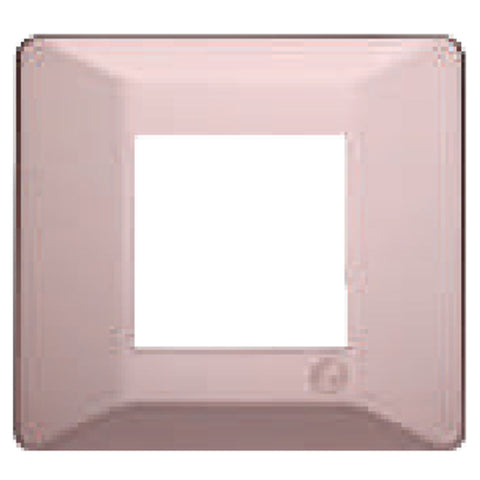 L&T Entice Cover Plate Without Grid Frame Vibrant Shades Rose Gold 1-18Module 