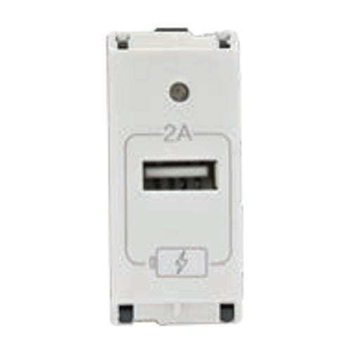 L&T enGem USB Charger 2A 1M White CB93101AW02 