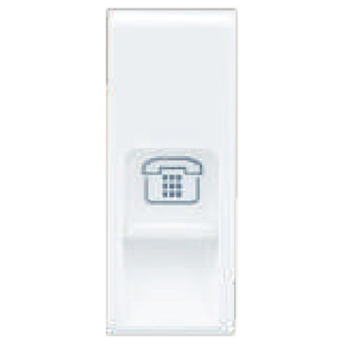 L&T Oris RJ 11 Socket With Shutter 1M White OT11W11 