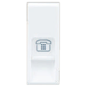 L&T Oris RJ 11 Socket With Shutter 1M White OT11W11 