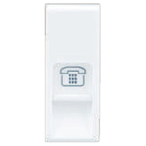 L&T Oris RJ 11 Socket With Shutter 1M White OT11W11 