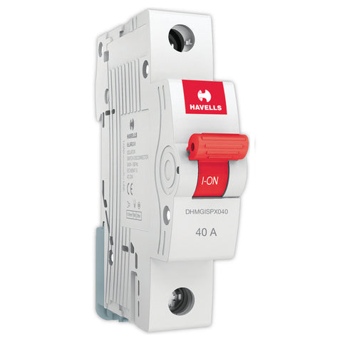 Havells MCB Isolator With Switching Device Single Pole 40A DHMGISPX040 