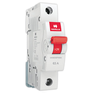 Havells MCB Isolator With Switching Device Single Pole 63A DHMGISPX063 