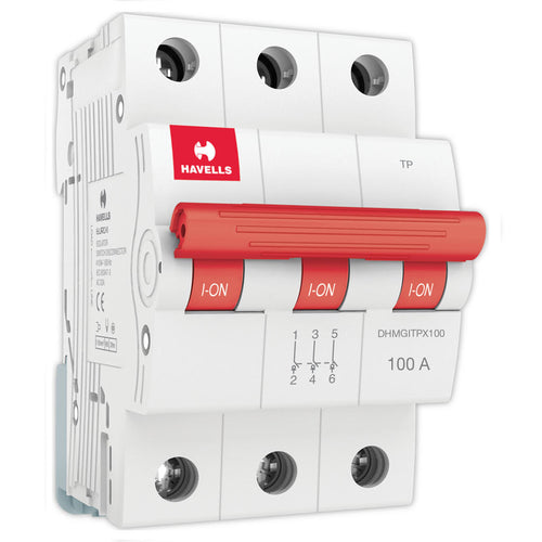 Havells MCB Isolator With Switching Device Three Pole 125A DHMGITPX125 
