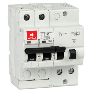 Havells SPN RCBO Two Pole 40A 40A DHBMACDP4030040 