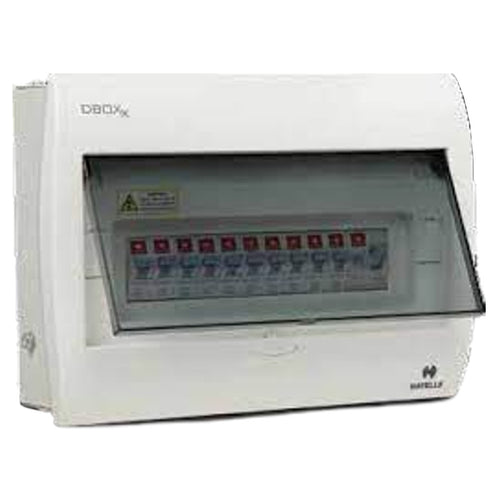 Havells SPN Distribution Board Double Door 8 Way Mist White DHDNSHCDOW08 