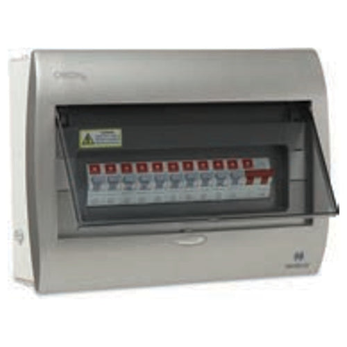 Havells SPN Distribution Board Double Door 8 Way Coin Grey DHDNSHCDDW08 