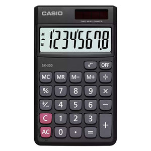 Casio Portable Calculator For Travel With Off & Square Root Key SX-300-W A43 
