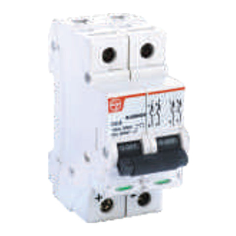 L&T BJ Series Double Pole DC MCBs 10 kA 0.5A-40A 
