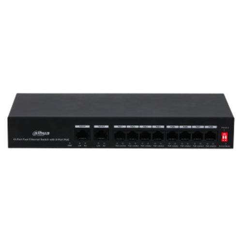 Dahua 10-Port Fast Ethernet Switch With 8-Port PoE DH-PFS3010-8ET-65 
