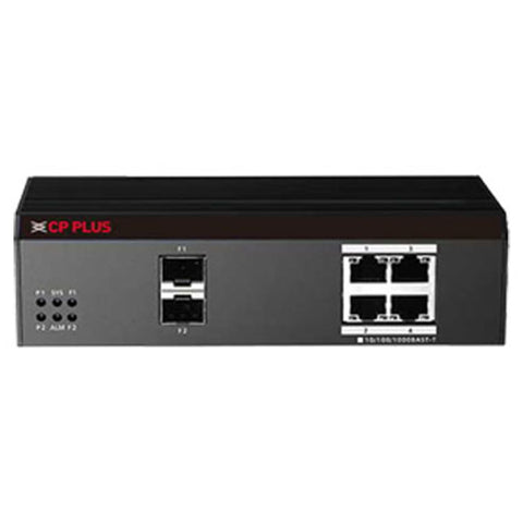 CP Plus PoE Switch With 2 Gigabit Fiber 4 Port CP-ANW-GPI4F2-46 