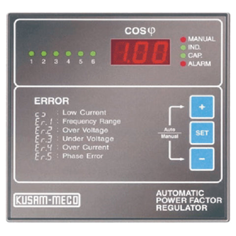 Kusam-meco Sequence Based Automatic Power Factor Regulator KM-PFR-9-06 
