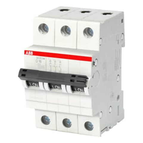 ABB SB200 M Series D Curve MCB 3P 0.5A-63A 