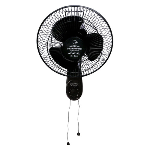 Almonard Super Wind High Speed Wall Fan 12Inch 300mm Black 