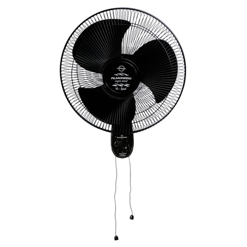 Almonard Super Wind High Speed Wall Fan 16Inch 400mm Black 