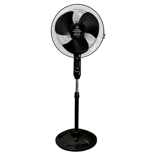 Almonard Super Wind High Speed Pedestal Fan 16Inch 400mm Black 
