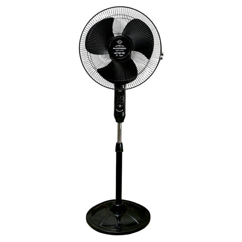 Almonard Super Wind High Speed Pedestal Fan 16Inch 400mm Black 