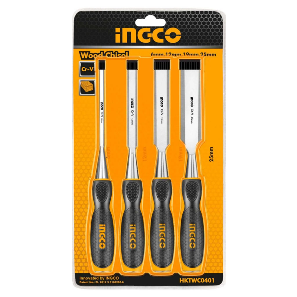 Ingco Wood Chisel Set 4Pcs 140mm HKTWC0401