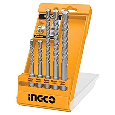 Ingco SDS Plus Hammer Drill Bit Set 5Pcs AKD2052 