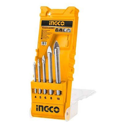 Ingco Glass Drill Bits Set 5Pcs AKD7058 