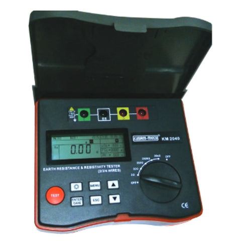 Kusam-meco 4-Terminal Earth Resistance & Soil Resistivity Tester KM 2040 